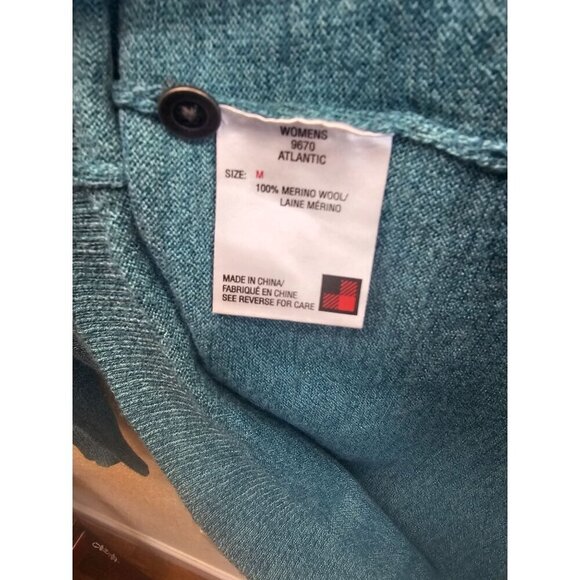 Woolrich Merino Wool V-neck Cardigan Medium - Picture 7 of 10